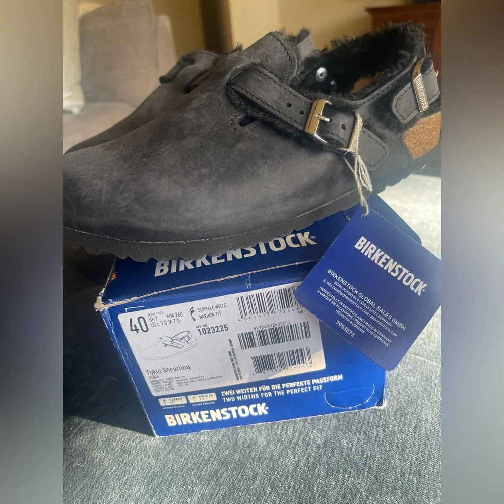 NEW Birkenstock- Tokio Shearling ladies 9-9.5 - Picture 3 of 12